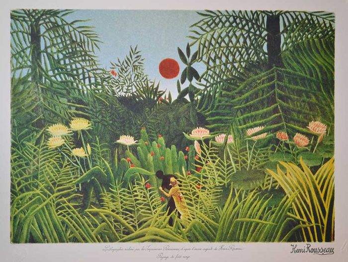 Henri Rousseau-paesaggio-foresta-vergine