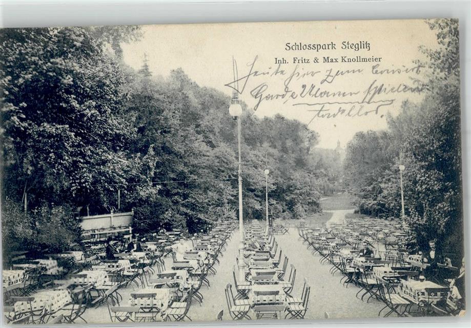 Steglitz 1900 Gasthaus Schlosspark Knollmeier