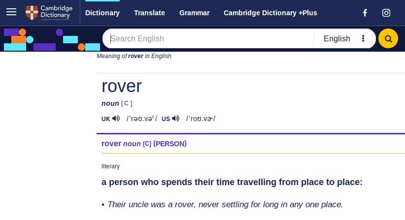 rover-definizione-vagabondo